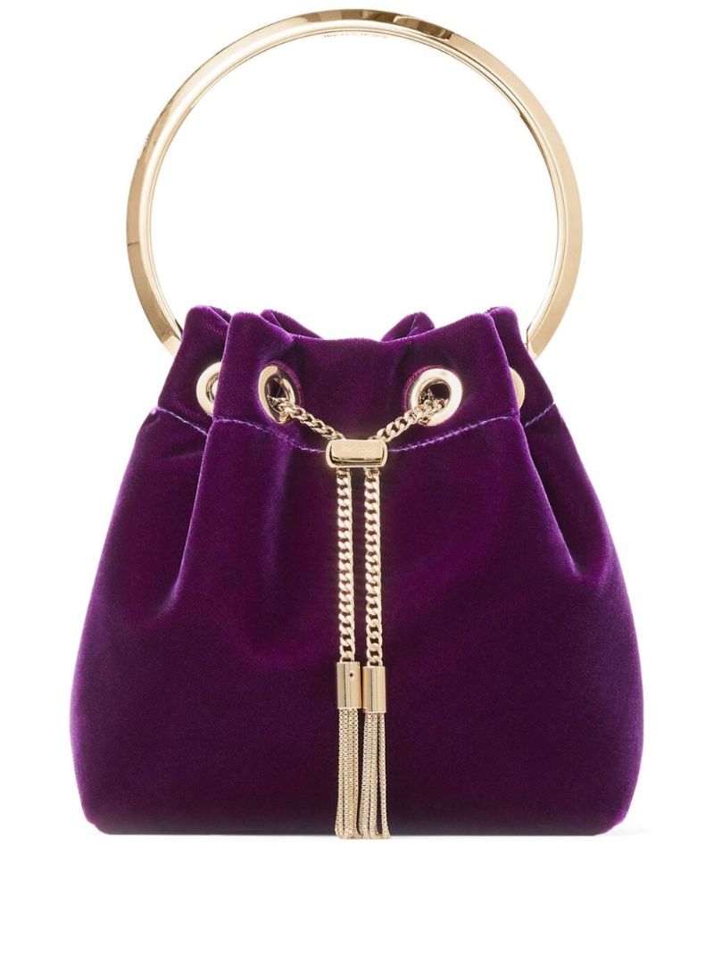 Purple Bon Bon Velvet Bag