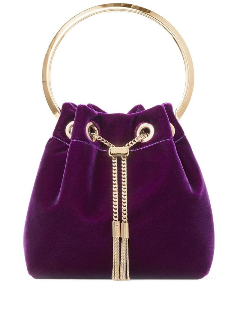 Purple Bon Bon Velvet Bag