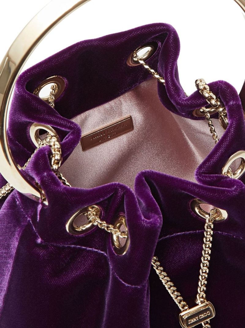 Purple Bon Bon Velvet Bag