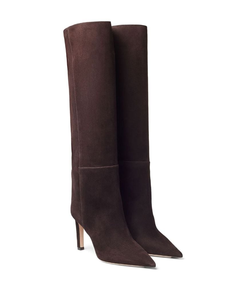 Brown Alizze 85 Suede Boots