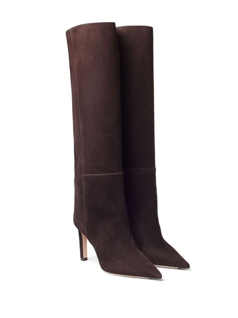 Brown Alizze 85 Suede Boots