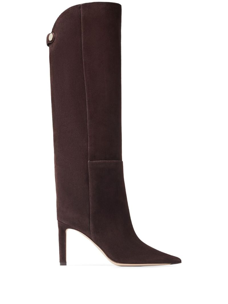 Brown Alizze 85 Suede Boots