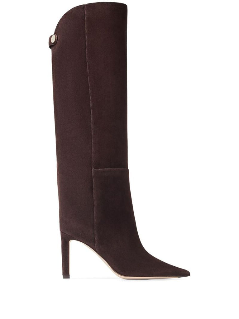 Brown Alizze 85 Suede Boots