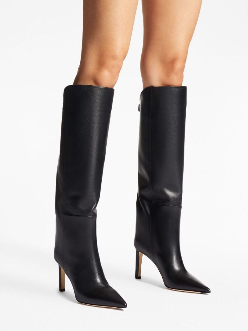 Black Alizze 85 Leather Boots