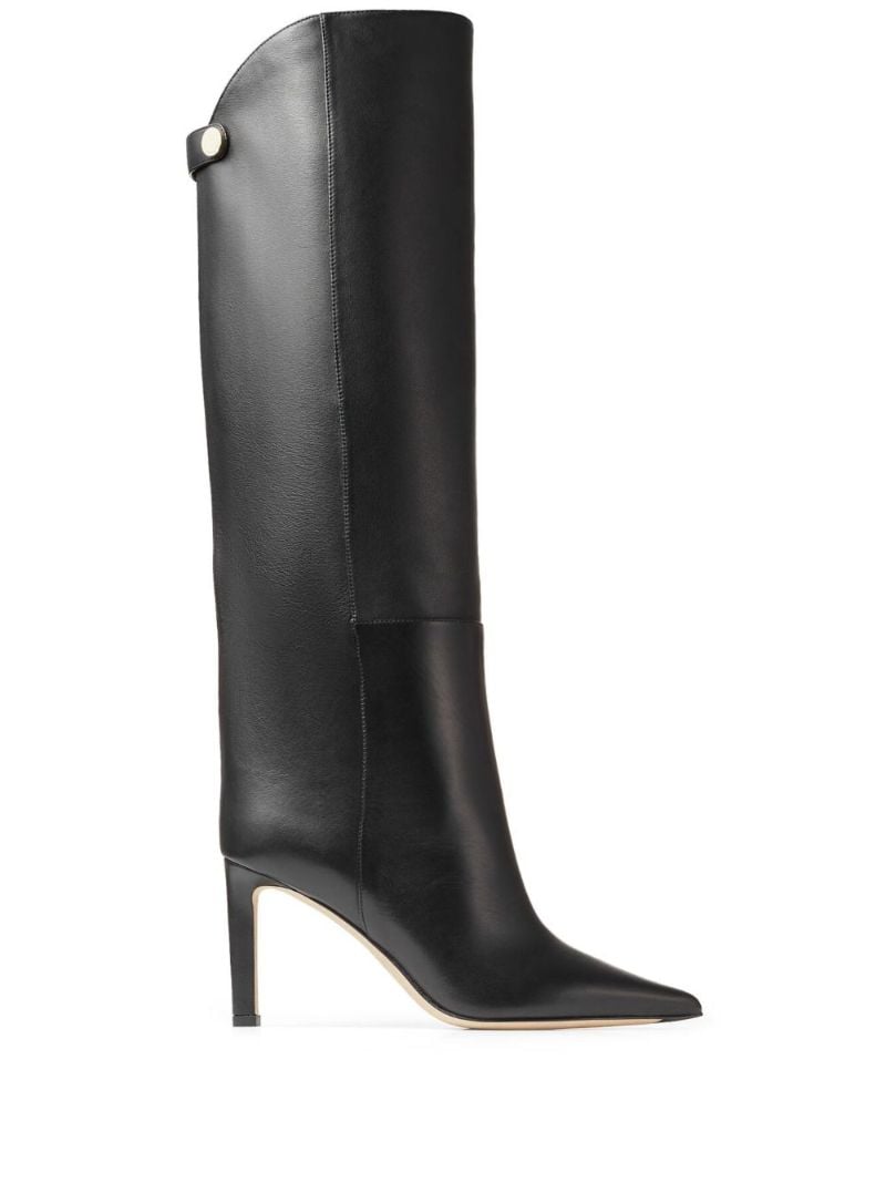 Black Alizze 85 Leather Boots