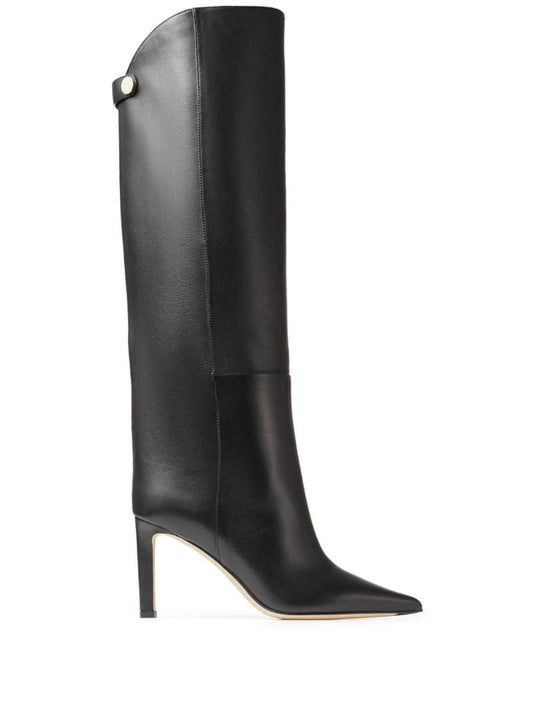 Black Alizze 85 Leather Boots
