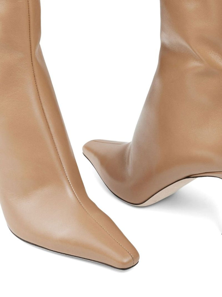 Neutral Agathe 85 Leather Knee-high Boots