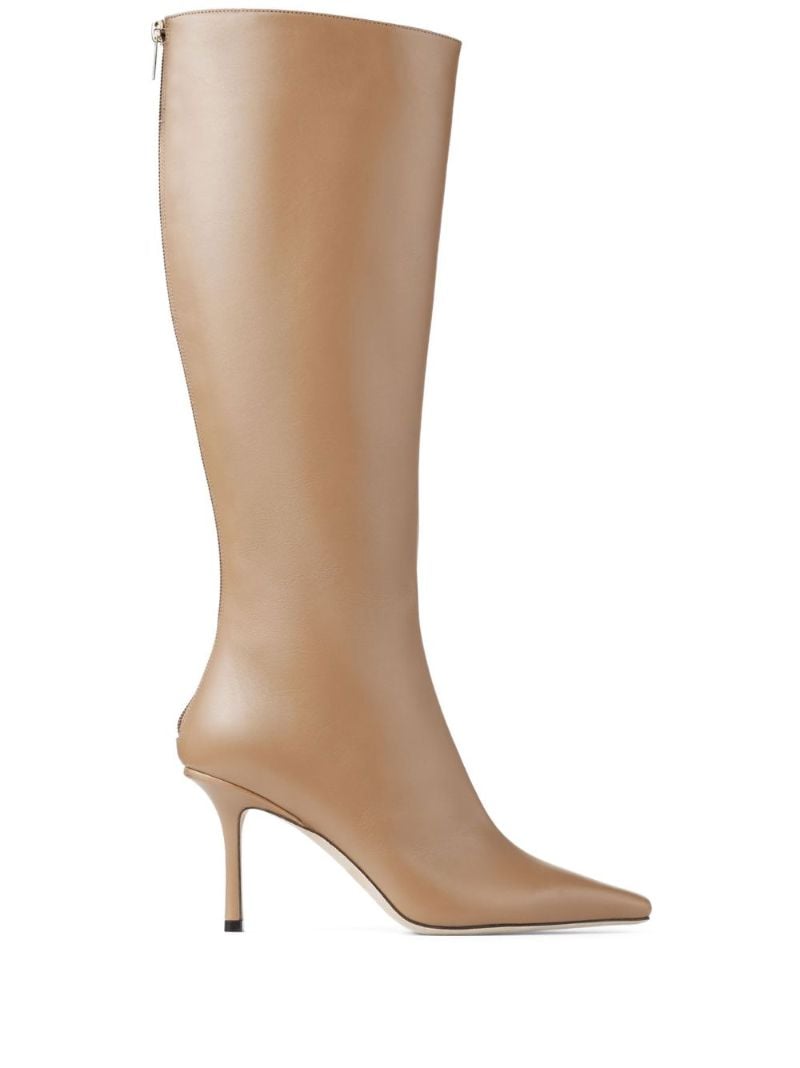 Neutral Agathe 85 Leather Knee-high Boots