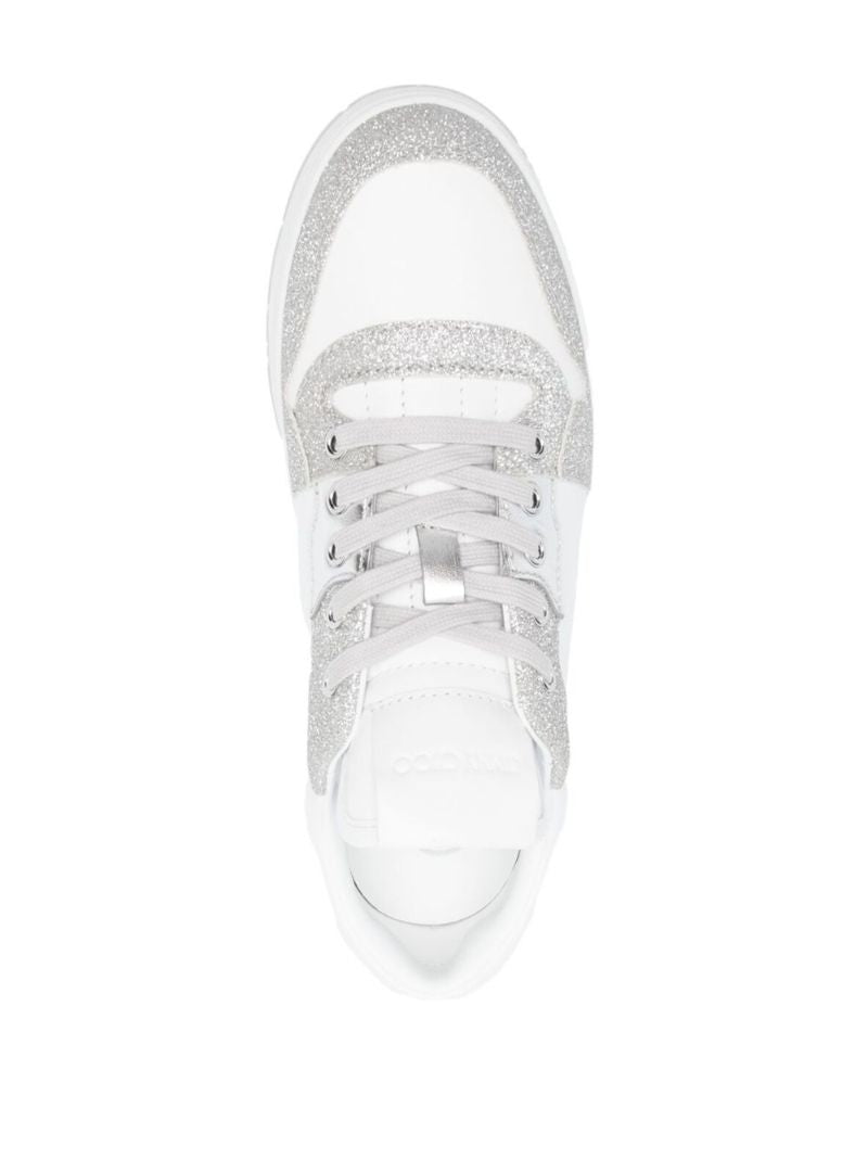 White Florence Low-top Leather Sneakers