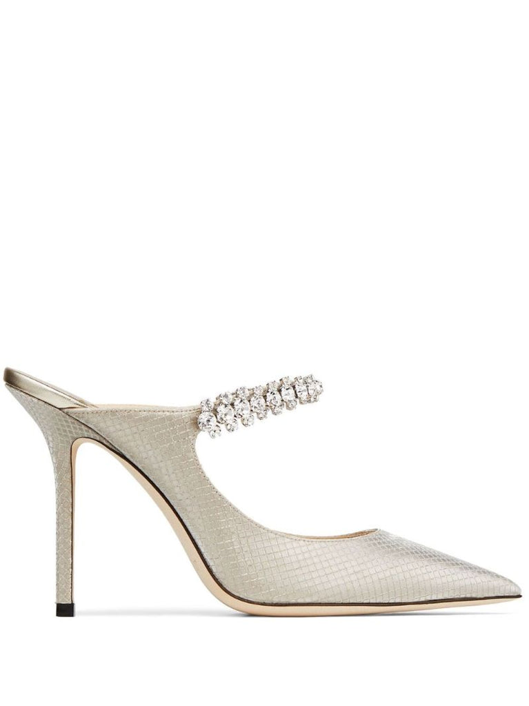 White Bing 100 Leather Mules