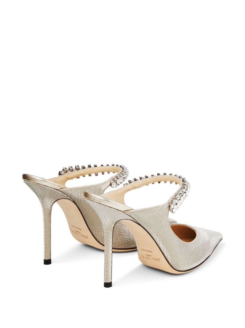 White Bing 100 Leather Mules