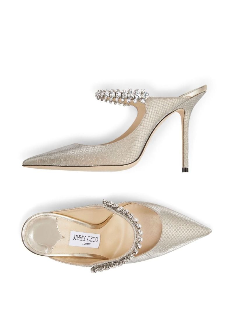 White Bing 100 Leather Mules