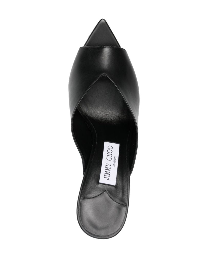 Black Maryanne 100 Leather Mules