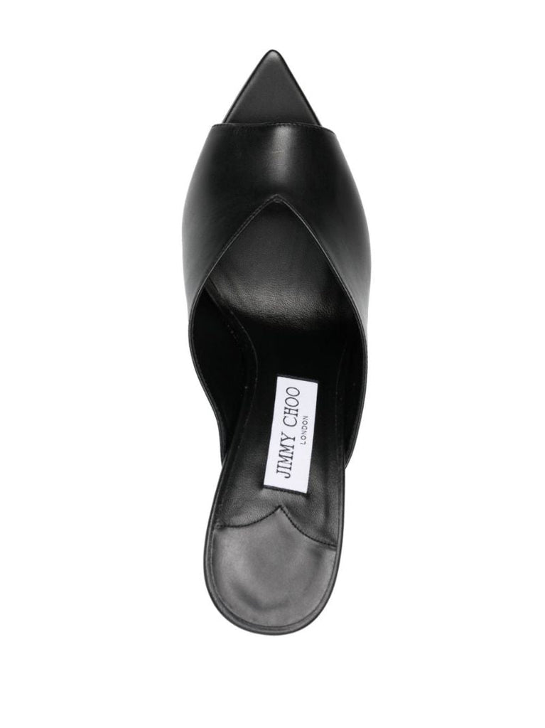 Black Maryanne 100 Leather Mules