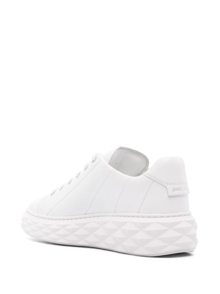 White Diamond Light Maxi Leather Sneakers