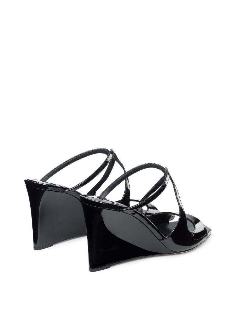 Black Anise 85 Wedge Mules