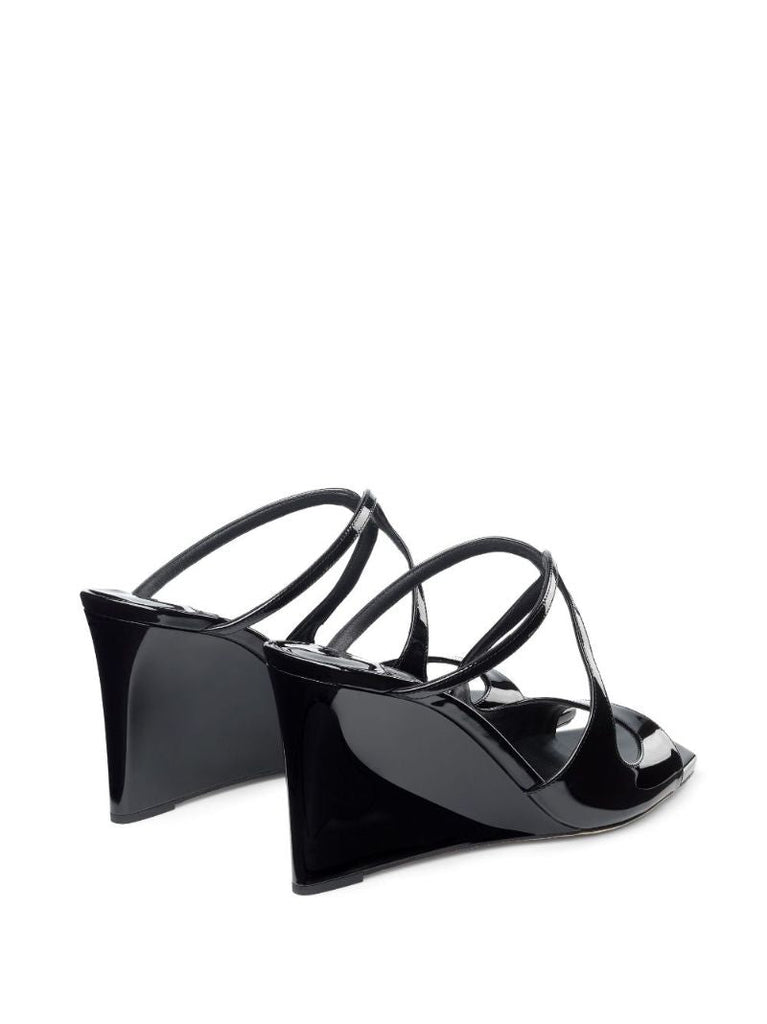 Black Anise 85 Wedge Mules