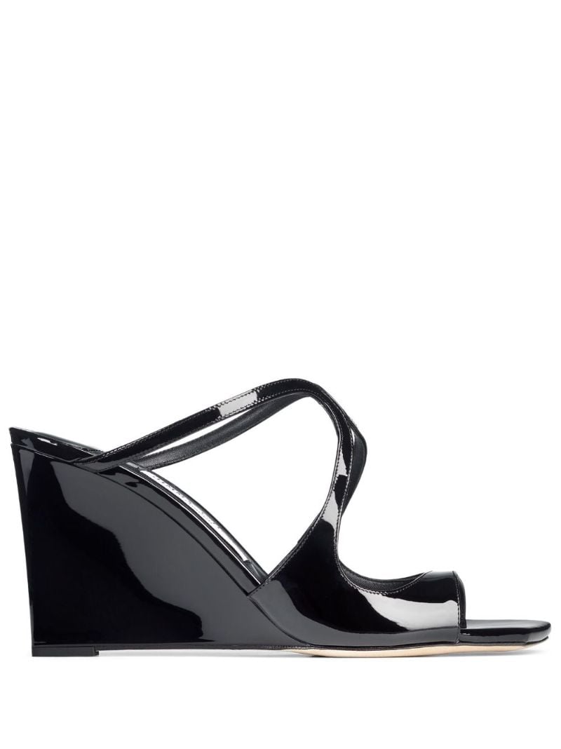 Black Anise 85 Wedge Mules