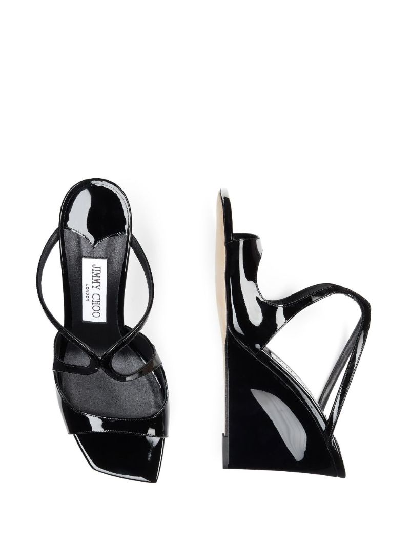 Black Anise 85 Wedge Mules