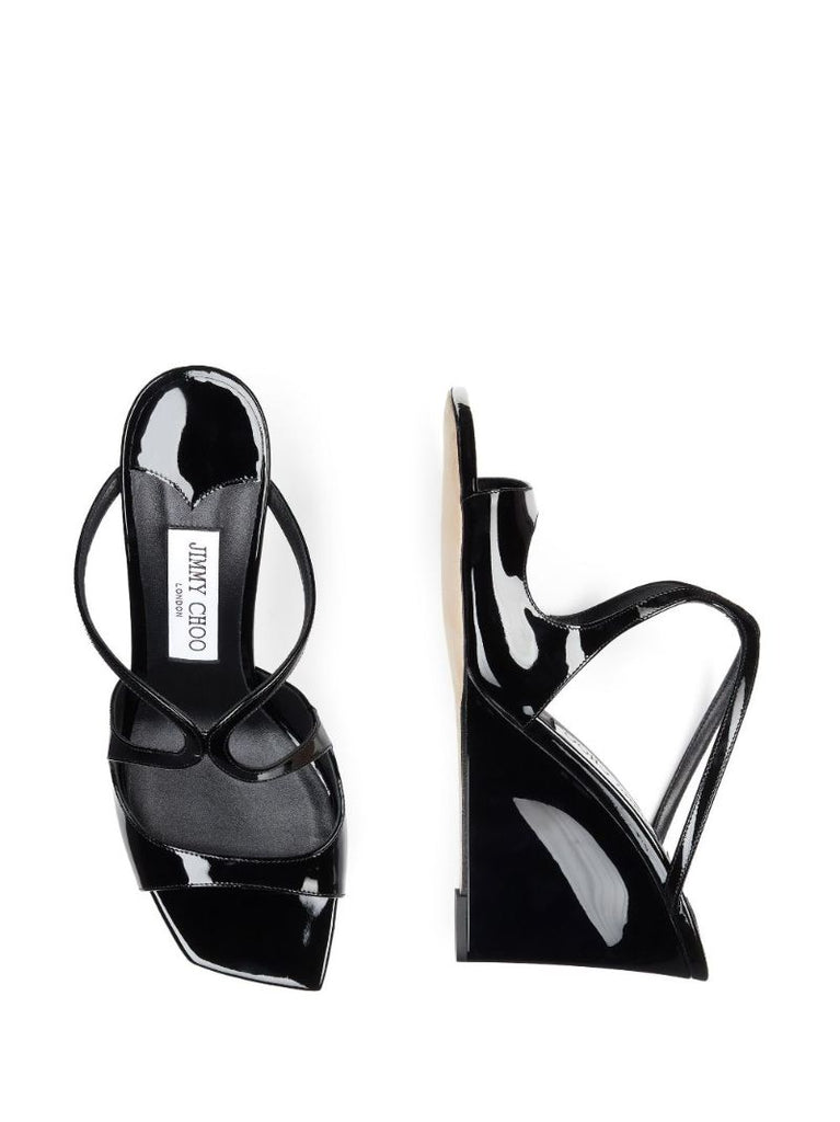 Black Anise 85 Wedge Mules