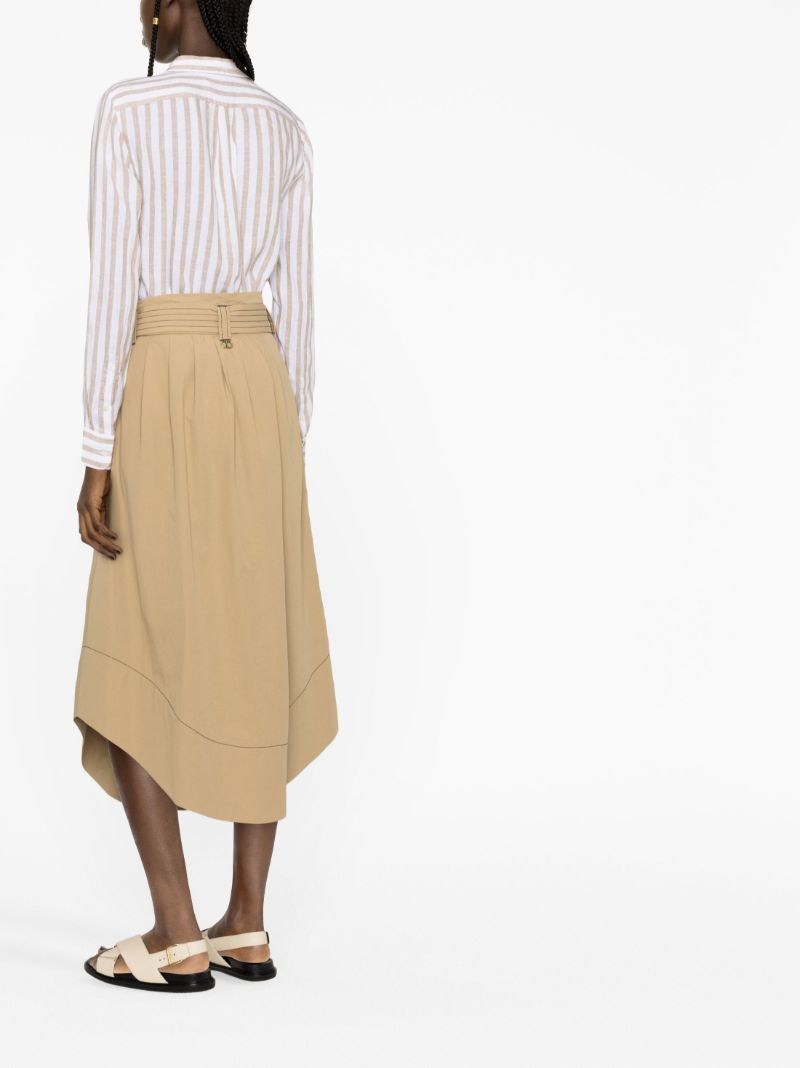 Neutral Striped Linen Shirt