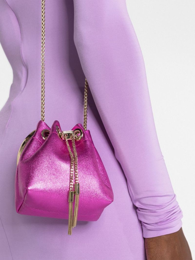 Pink Bon Bon Mini Bucket Bag