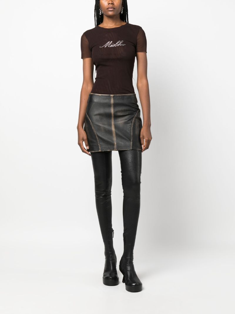 Brown Crystal Baby Mesh T-shirt