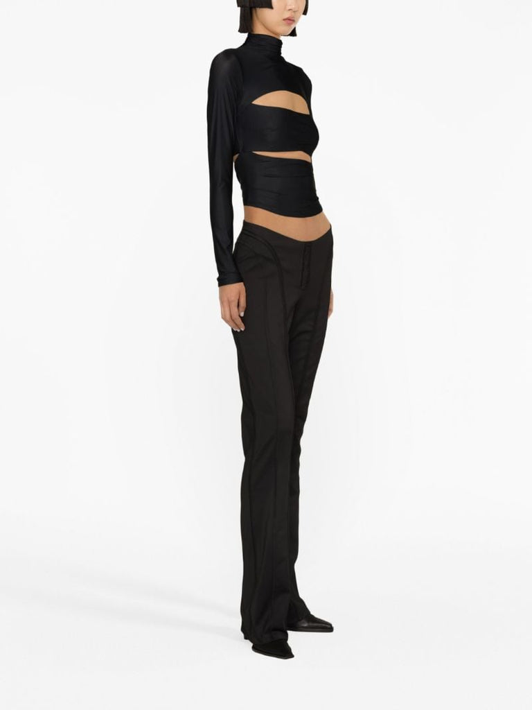 Black Elena Cut-out Top