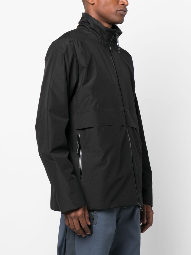 Black FlÃ_x0083_Â¸ Waterproof Jacket