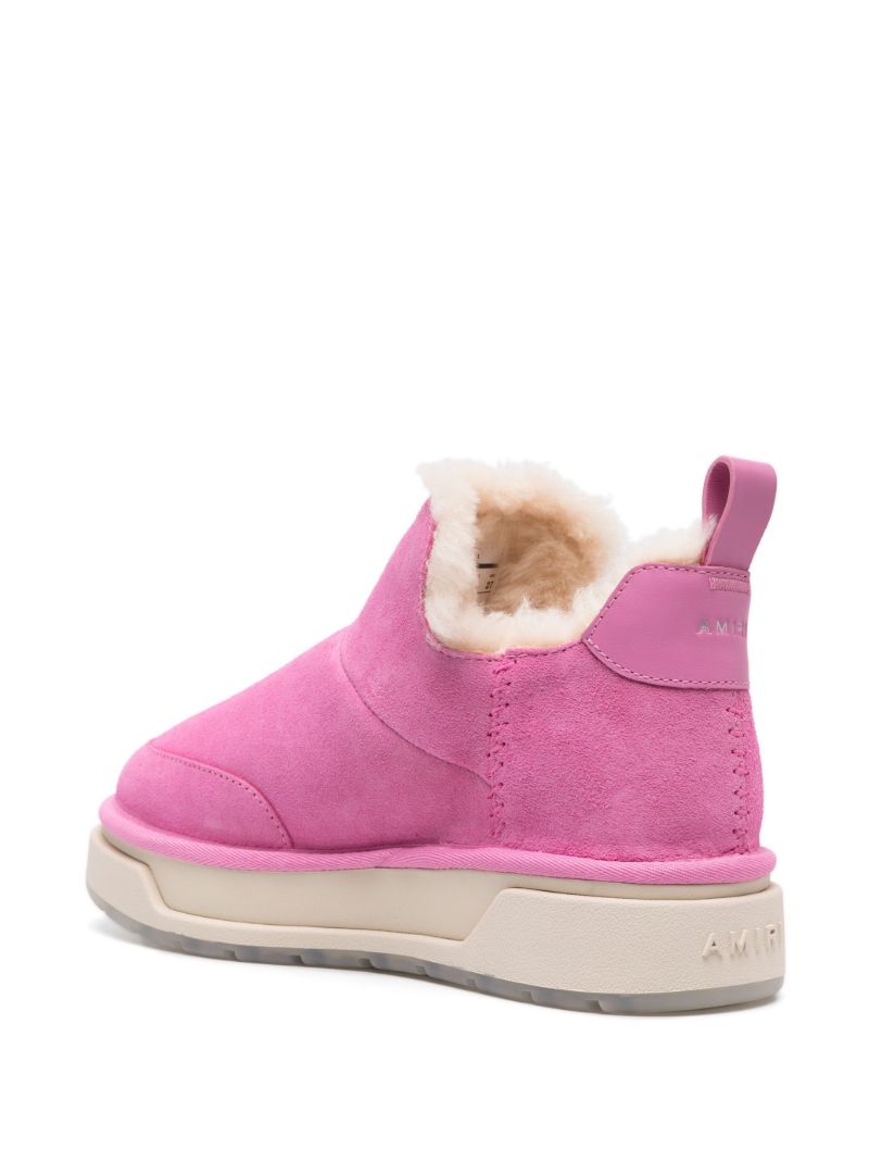 Pink Malibu Suede Ankle Boots