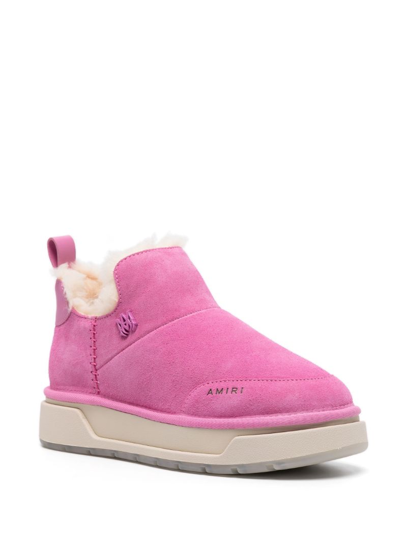 Pink Malibu Suede Ankle Boots