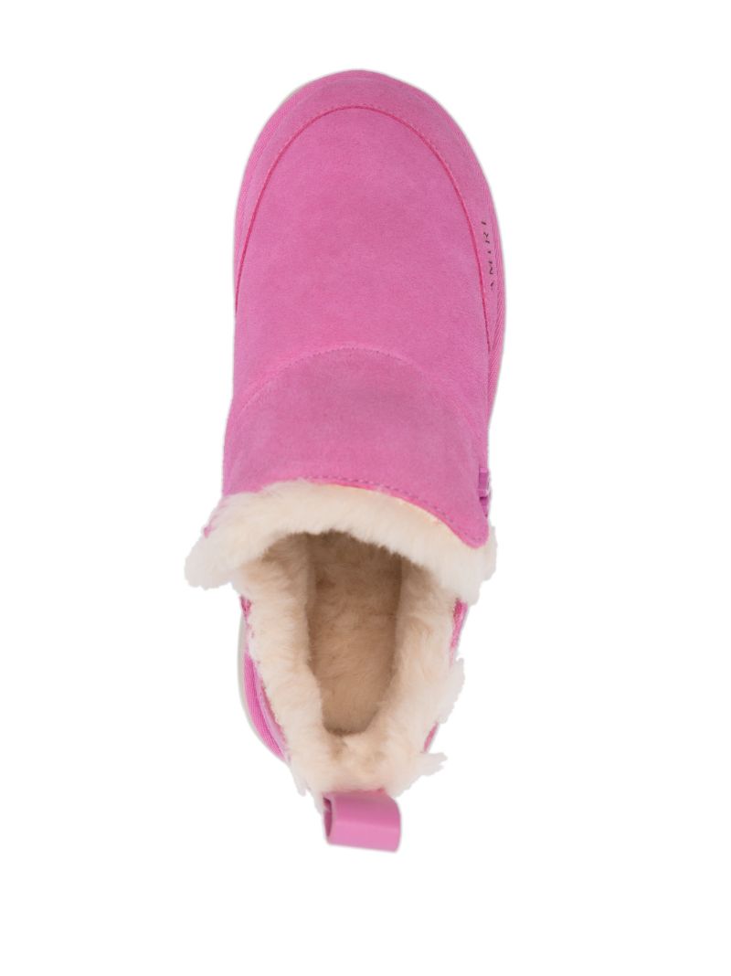 Pink Malibu Suede Ankle Boots
