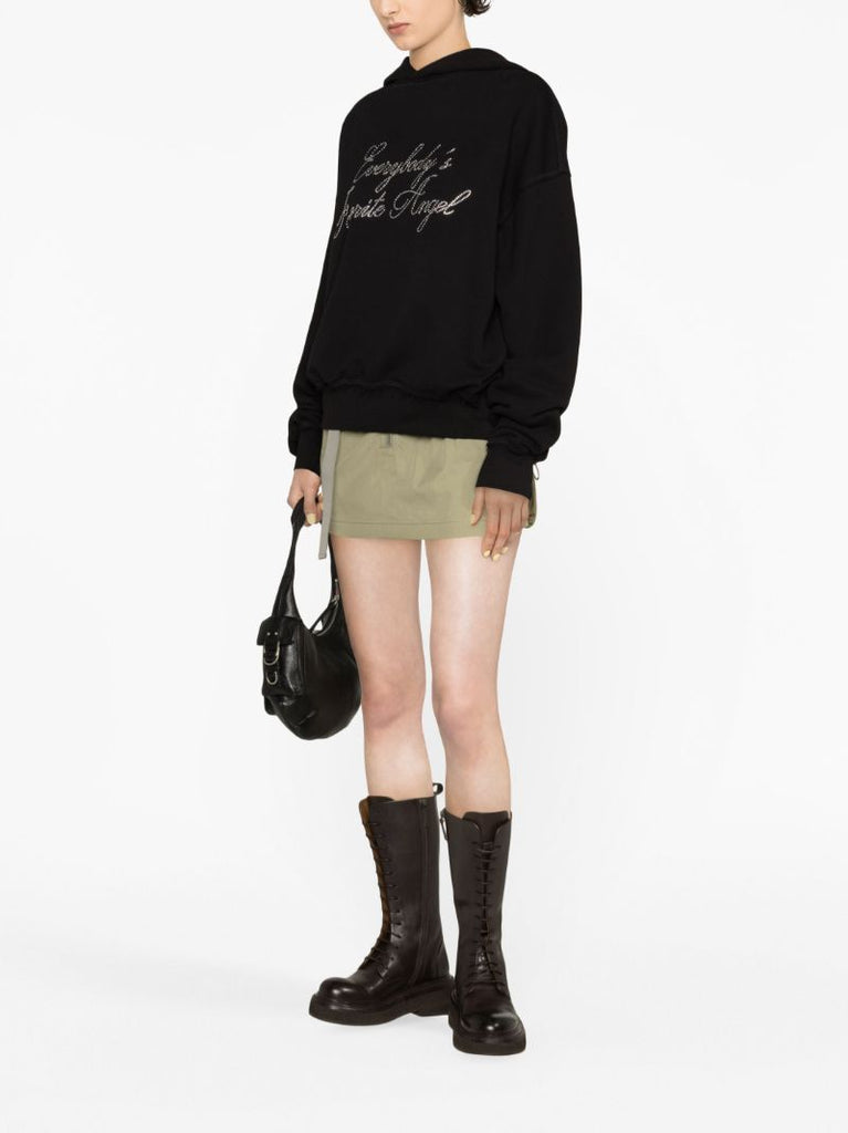 Black Everybody's Favourite Angel Hoodie