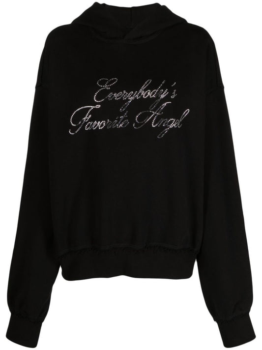 Black Everybody's Favourite Angel Hoodie