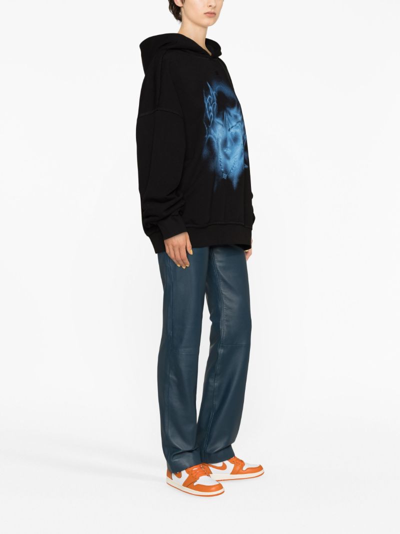 Black Ethereum Cotton Hoodie