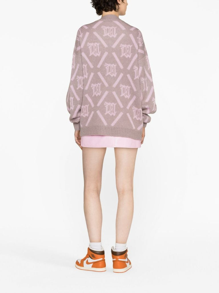 Pink M Argyle Sweater