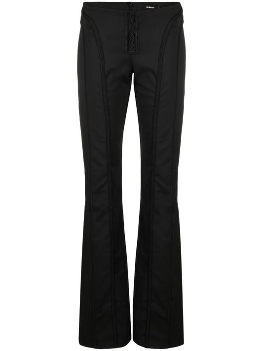 Black Lara Flared Trousers