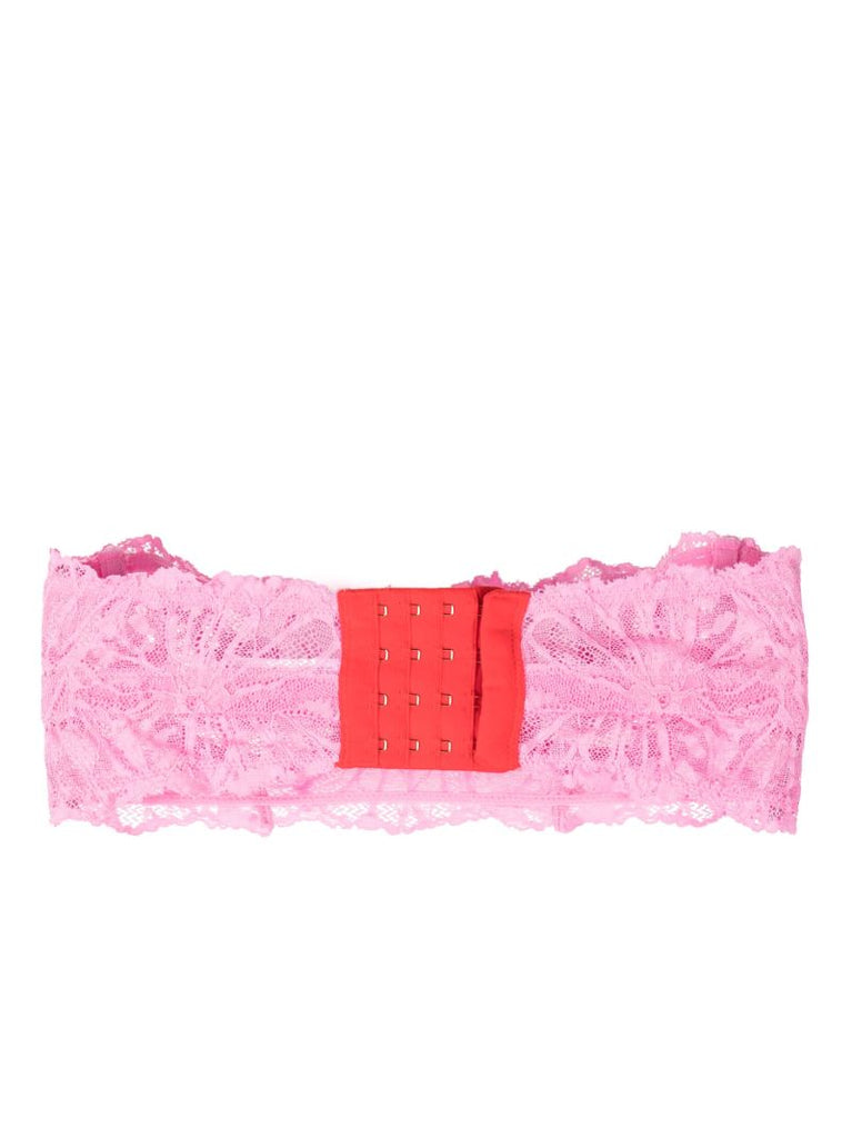 Pink Vita Graphic Lace Strapless Bra