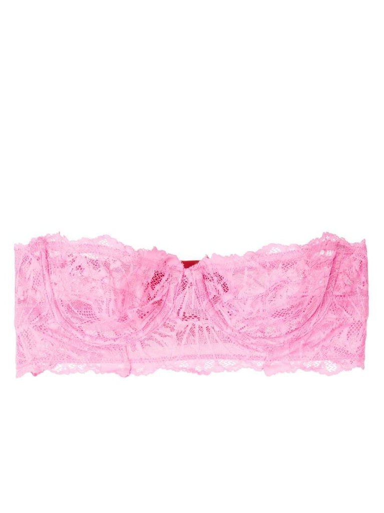 Pink Vita Graphic Lace Strapless Bra