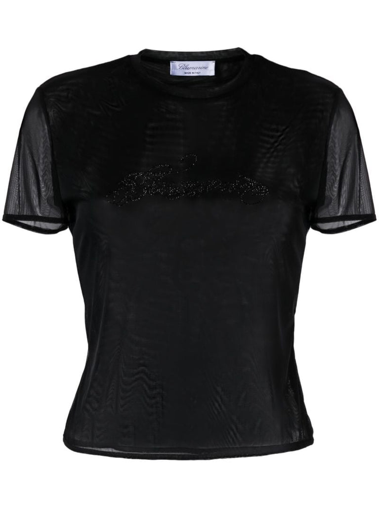 Black Semi-sheer T-shirt