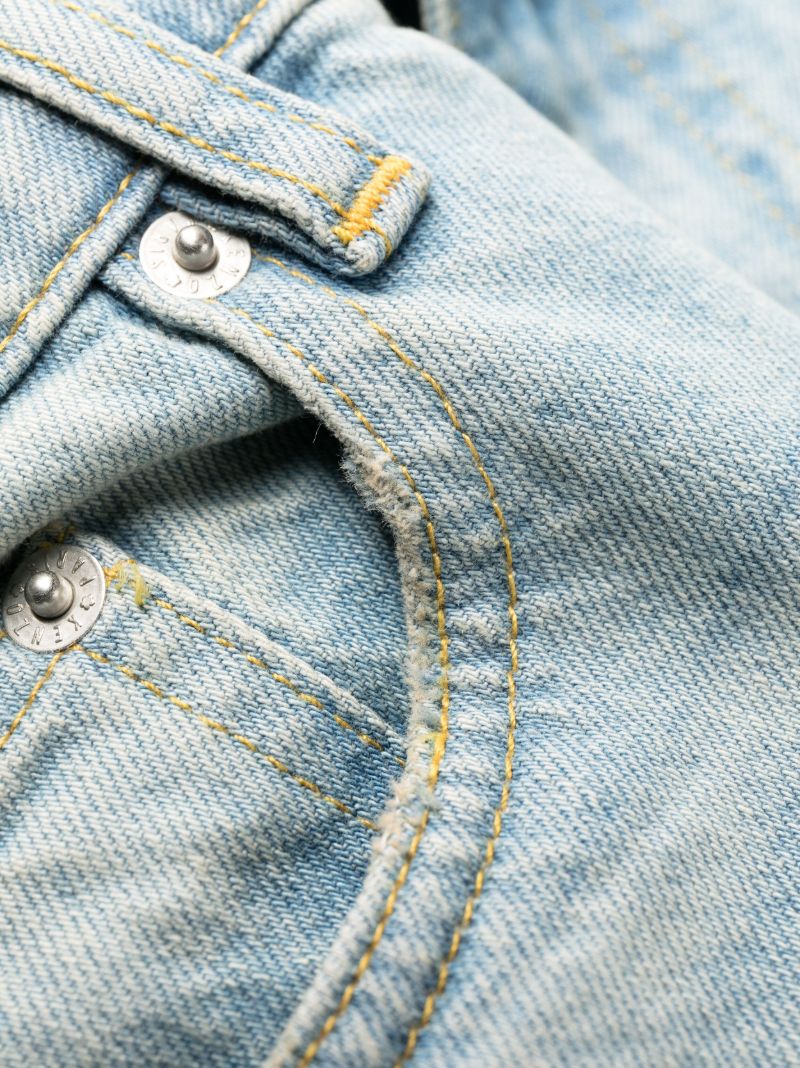 Blue Japanese Wide-leg Jeans