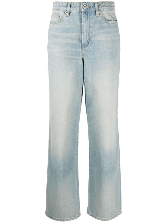 Blue Japanese Wide-leg Jeans