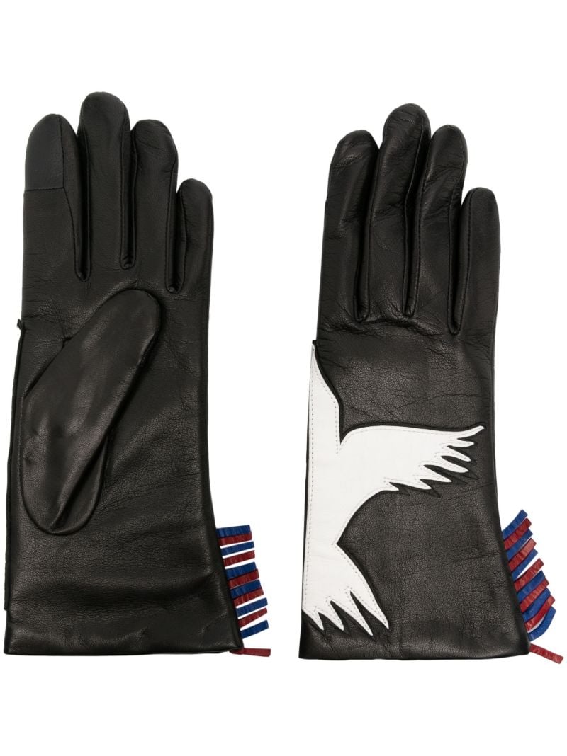 Black Freedom Leather Gloves