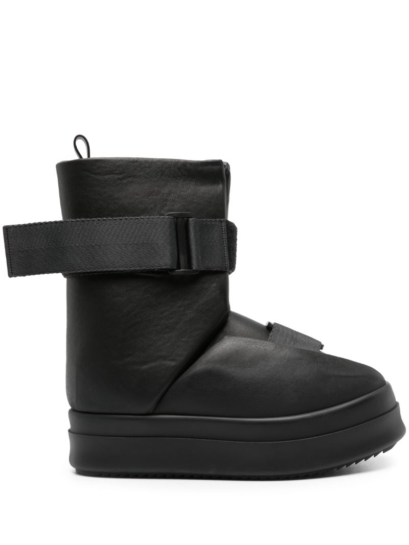 Black Splint Sneaks Leather Boots