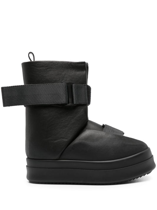 Black Splint Sneaks Leather Boots