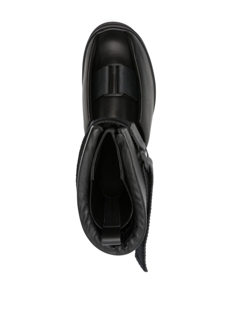 Black Splint Sneaks Leather Boots