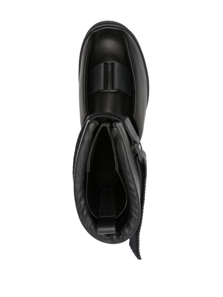 Black Splint Sneaks Leather Boots
