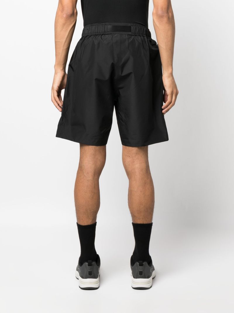 Black Helleren Belted Running Shorts