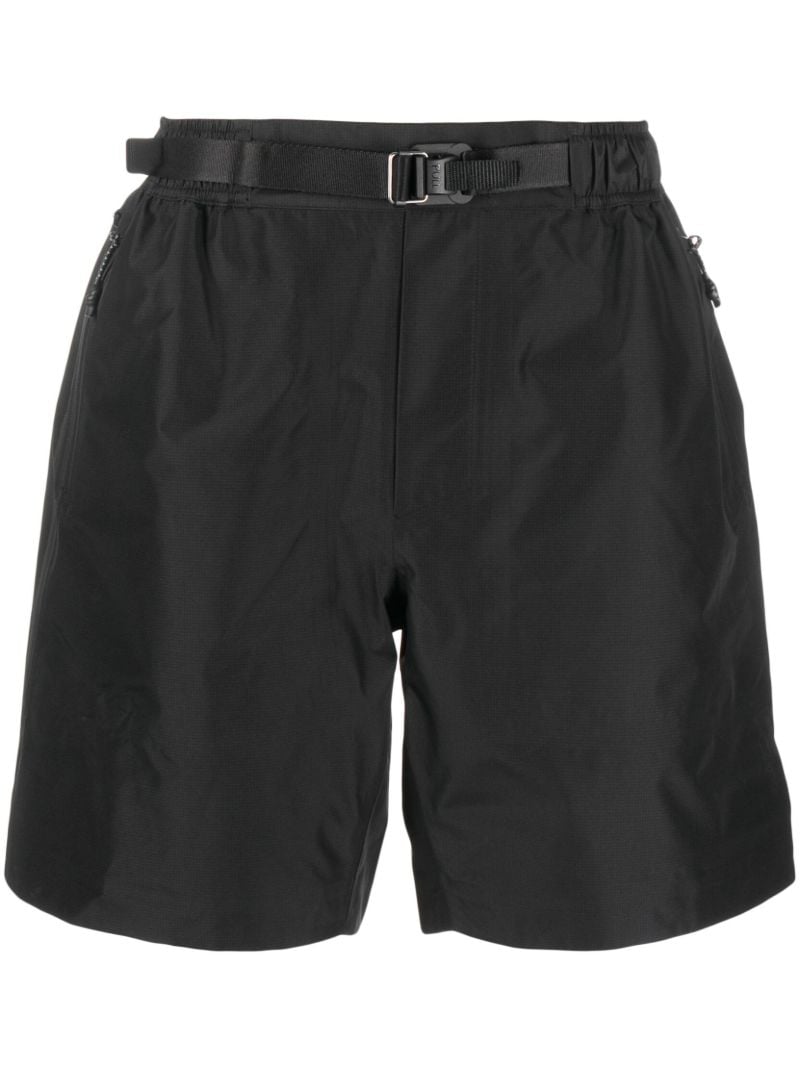Black Helleren Belted Running Shorts