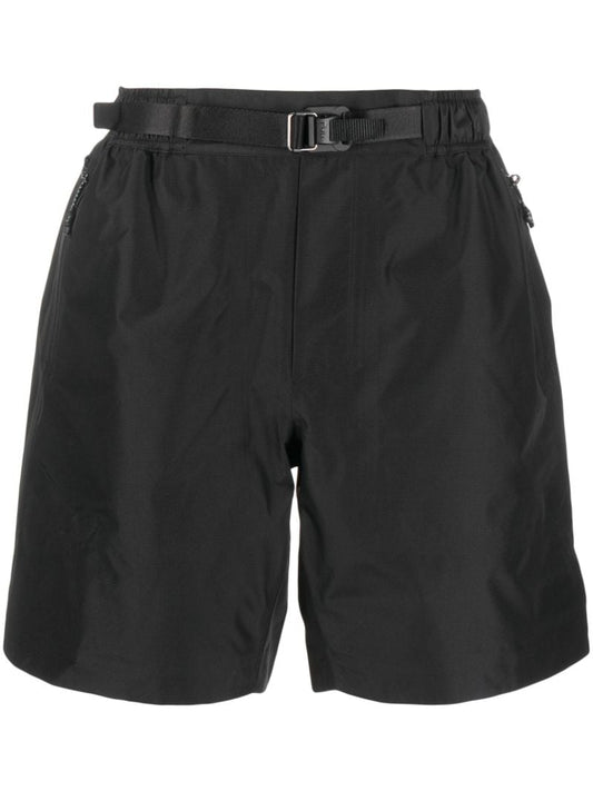 Black Helleren Belted Running Shorts
